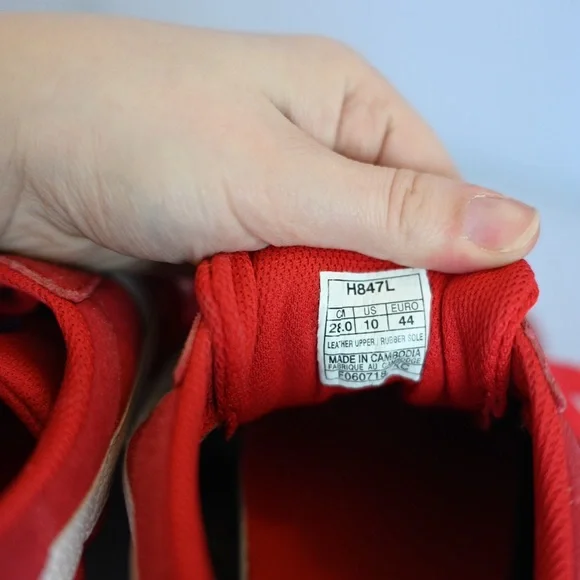 Mens Size 10 Ascis Gel- Vickka TRS Men's Shoes Classic Red H847l-601 Sneakers - Picture 3 of 10